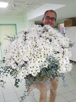 Kütahya Çiçekçi Bir Kucak Papatya Buketi