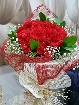 Kırmızı Karanfil Buketi