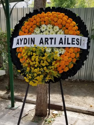 Sarı Turuncu Cenaze Çelengi