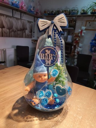 Teraryum Cam Fanus Erkek Bebek