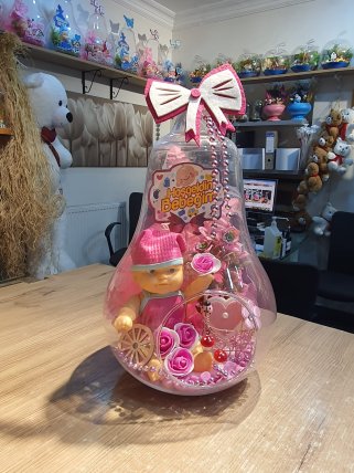 Teraryum Cam Fanus Kız Bebek