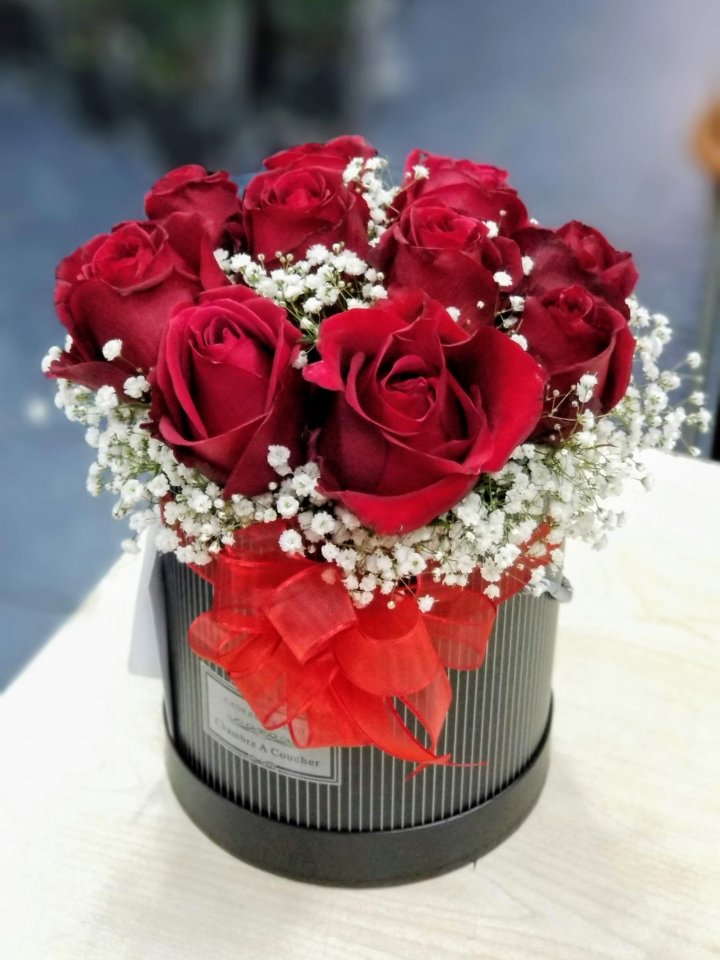 Kütahya Çiçekçi Aşkıma Kutuda Güller