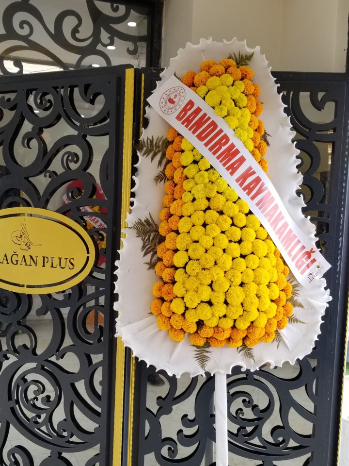 Kütahya çiçek gönderimi Sarı Turuncu Düğün ve Açılış Çelengi Kütahya çiçek gönderimi Sarı Turuncu Düğün ve Açılış Çelengi 