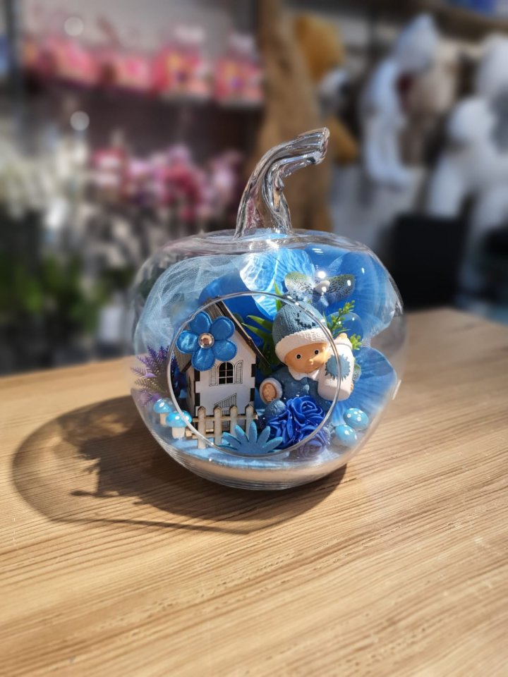 Kütahya Çiçekçi Erkek Bebek Aranjman