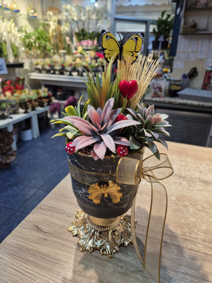 Yapay Sculent Aranjman Kütahya Çiçekçi