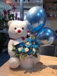 Çiçekçi - Balonlu Ayıcık Aranjman